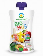 Mus śliwka - jabłko - banan BIO 90G