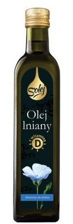 Olej lniany z WITAMINĄ D 250ml