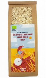 Płatki owsiane górskie bezglutenowe bio 500G