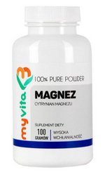 Cytrynian magnezu proszek 100g MyVita