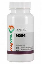 MSM siarka organiczna 500mg 100tab. MyVita